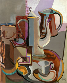 Youla Chapoval - Stillleben mit Kaffeekanne und Früchten (1946)) von Peter Balan