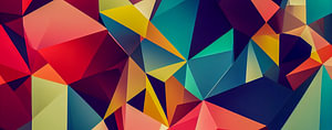 abstrakte 2d Dreiecke Header Illustration 02