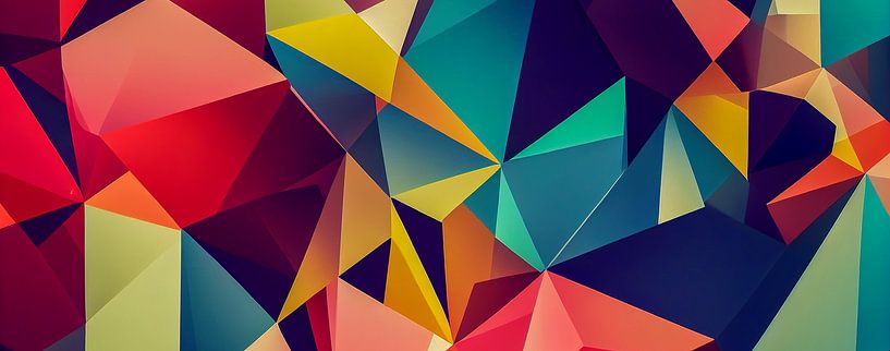 abstrakte 2d Dreiecke Header Illustration 02 von Animaflora PicsStock