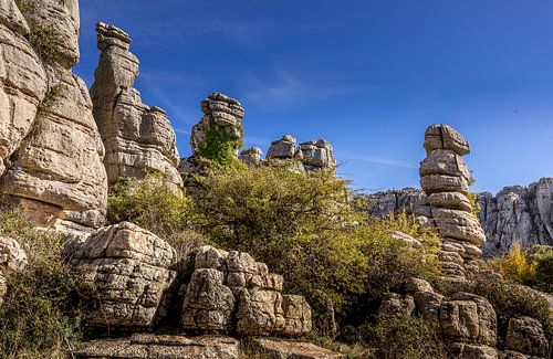 Torcal de Antequera, formations rocheuses extraordinaires, Espagne.