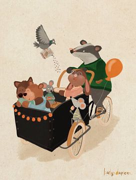 With Z', and everyone else in the cargo bike by Karlijn Dapperen