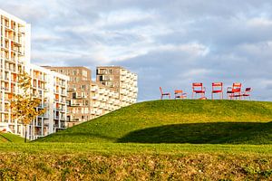Chaises rouges à Copenhague