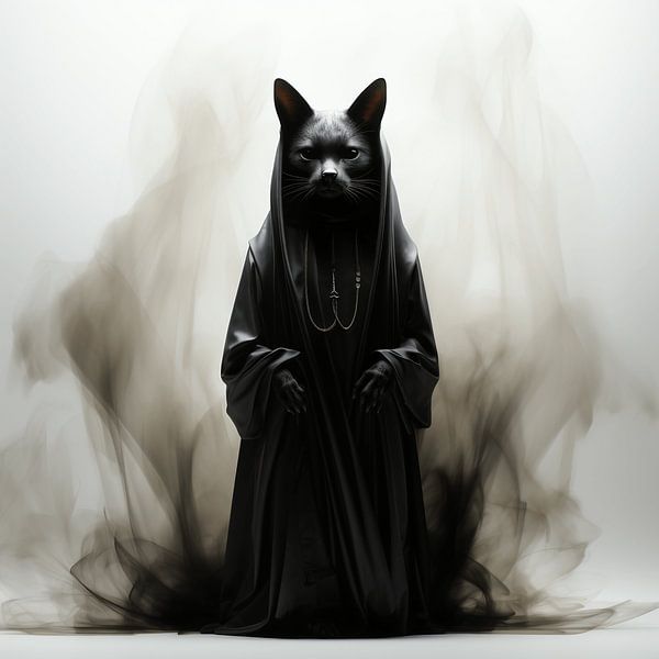 Smoking Cattery Wizard by Karina Brouwer