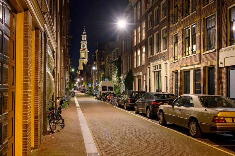 Avond in Amsterdam van Foto Amsterdam/ Peter Bartelings