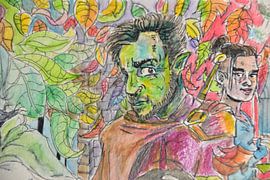 The Orc and his companion by Michael de Boer