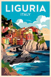Cinque Terre, Italien. von Poster Art Shop