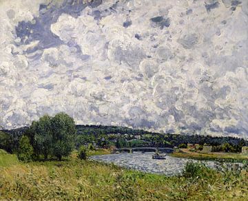 Alfred Sisley,The Seine at Suresnes