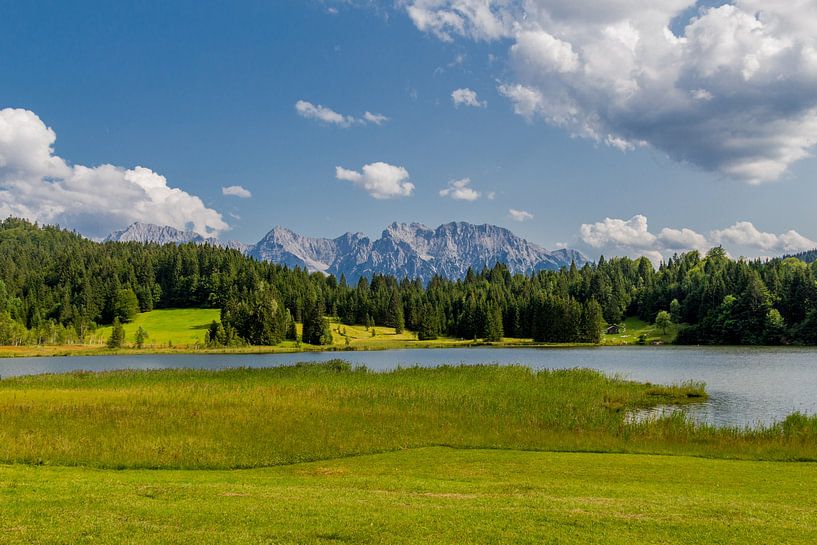 Beautiful lake landscape at the Wagenbruchsee by Oliver Hlavaty