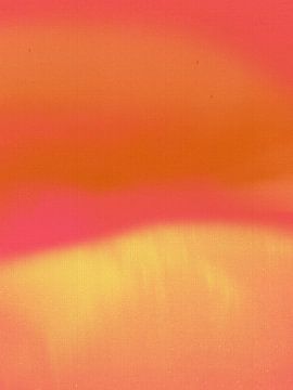 Colorful abstract minimalist landscape by Dina Dankers