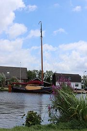Antikes Segelboot in Ringvaart von Arie van Vugt