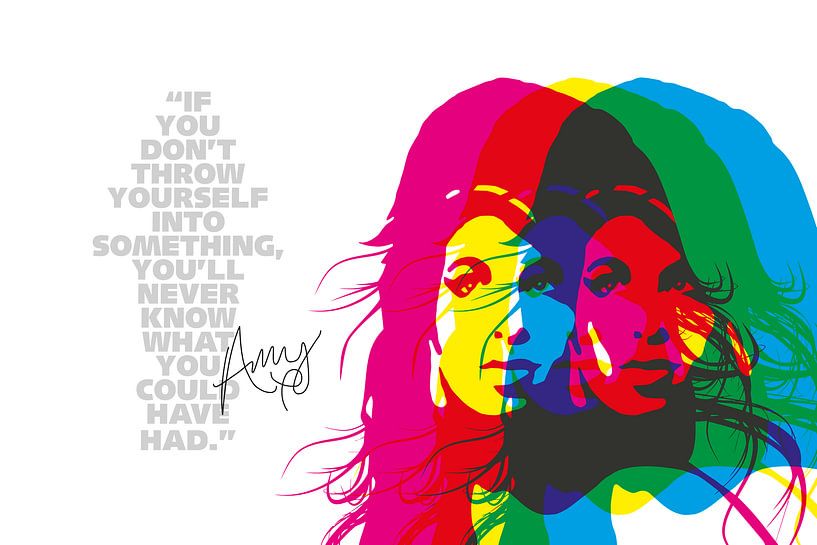 Amy Winehouse Quote van Harry Hadders