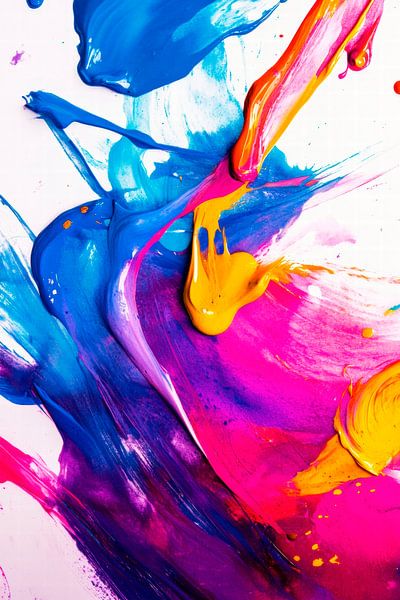 Farbige Acrylmischung – Kreatives Chaos von Poster Art Shop