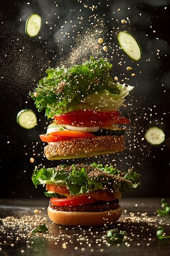 Drijvende hamburger