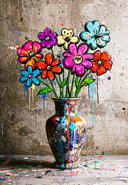 Mister Artsy Graffiti Flowers #6 by Mister Artsy Digitales