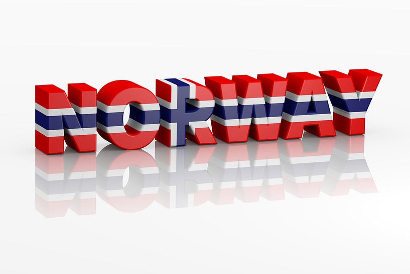 Buchstaben mit Flagge von Bo Valentino