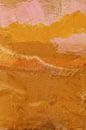 Pink, yellow and terra landscape. Modern abstract expressionism. by Dina Dankers thumbnail