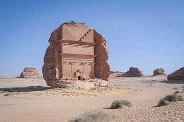 Hegra tombe in Saoedie-Arabië (Qasr Al-Farid) van Bart van Eijden
