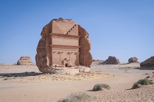 Hegra tombe in Saoedie-Arabië (Qasr Al-Farid)