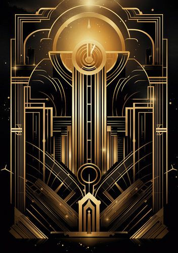 Art Deco Print Poster Muurkunst