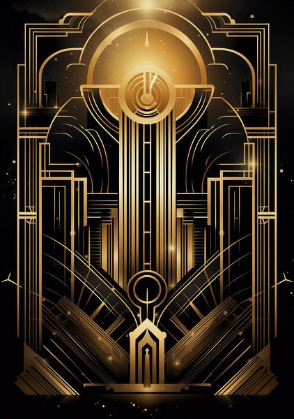 Art Deco Print Poster Wall Art Art Print by Niklas Maximilian