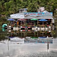 Floating restaurant in Vietnam