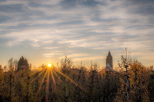 Zonsondergang bij Lienden