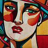 Portraits painted in expressionist style no.49 by Jan Keteleer