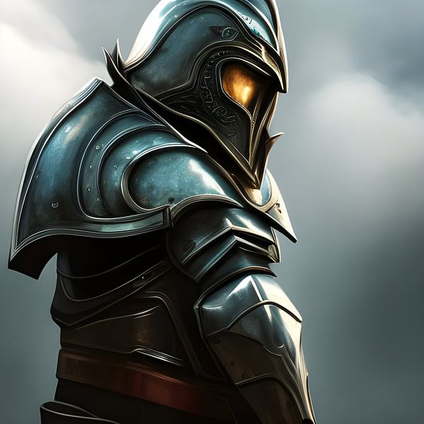 Krijger van de Elementen in harnas van Babetts Bildergalerie