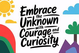 Inspiring poster design with text by Art & Soul Creations