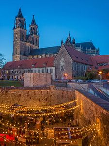 Magdeburg - Weihnachtsmarkt an der Schweizer Milchkuranstalt