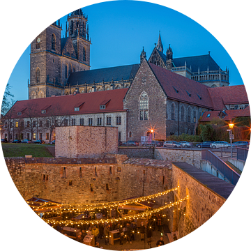 Magdeburg - Kerstmarkt bij de 