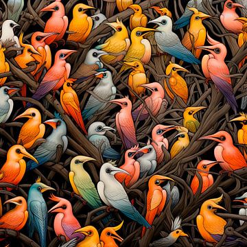 Bird of paradise party by Erich Krätschmer