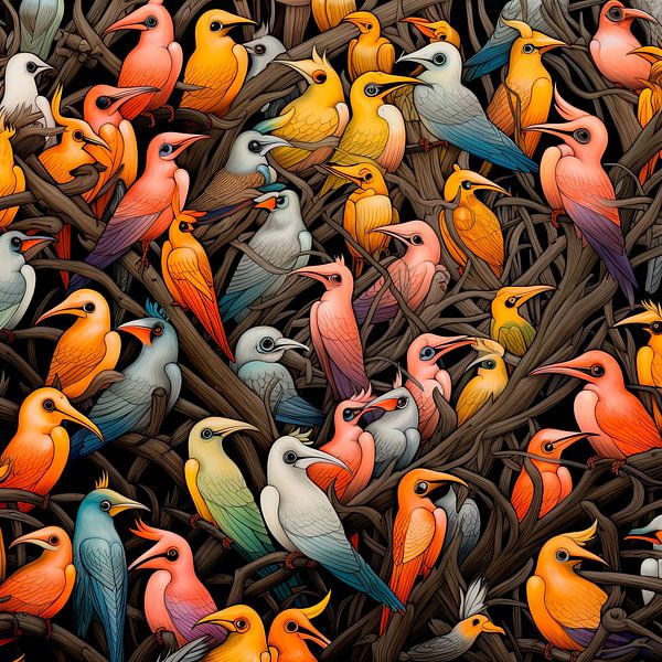 Bird of paradise party by Erich Krätschmer