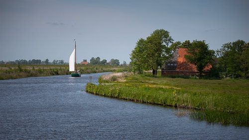 zeilschip bij Alde Feane #1544 van Daan Overkleeft