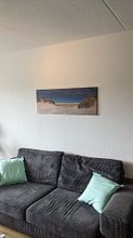 Klantfoto: Panorama duin en strand te Terschelling van Anton de Zeeuw, op canvas