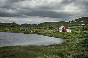 The landscape of Hardangervidda in Norway
