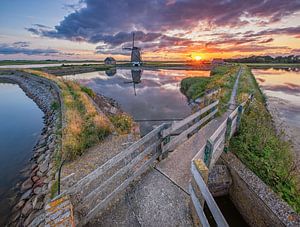 Windmühle 't Noorden auf Texel. von Justin Sinner Pictures ( Fotograaf op Texel)