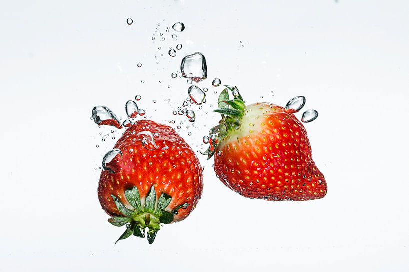 Swimming strawberries by Eddie Smit