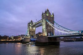 The Tower Bridge in London, United Kingdom of Great Britain, Europe | Tower Bridge at dusk, London,  by Peter Schickert
