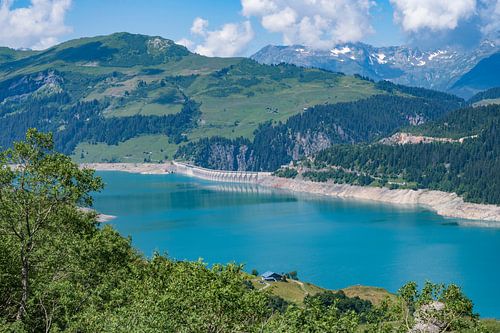 Barrage de Roselend, France.