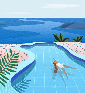 Mädchen im Pool von Petra Lizde