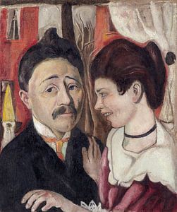 Max Beckmann - Portret van meneer en mevrouw Carl (1918)