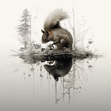 Eine Insel voller Eichhörnchen-Phantasie von Karina Brouwer