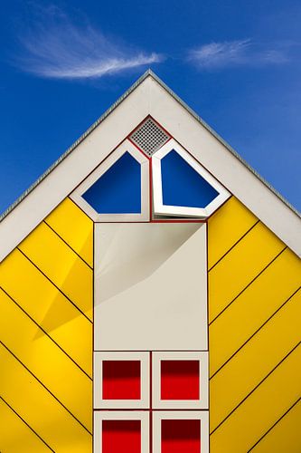 Strakke en kleurrijke gevel