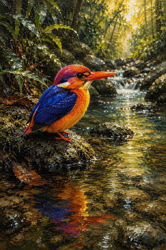 Blauoorijsvogel