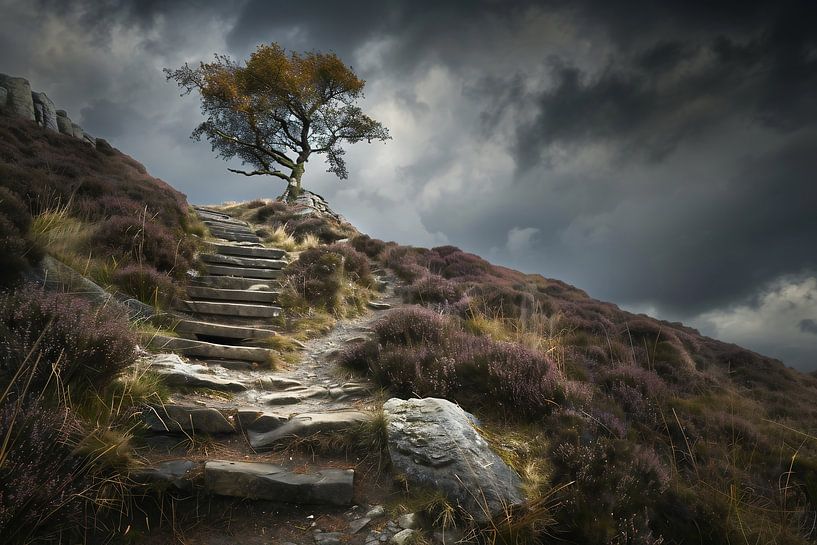 Baumflüstern im Morgendunst von fernlichtsicht