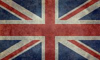 The Union Jack flag of the UK - Vintage retro version von The Sterling Gallery Miniaturansicht
