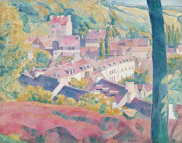 Emile Bernard - Pont-Aven vom Bois d'Amour aus gesehen (1892) von Peter Balan