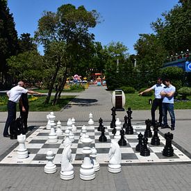 Chess in the park by Anne Boer