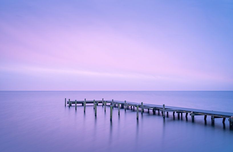 Coucher de soleil violet par René Vierhuis
